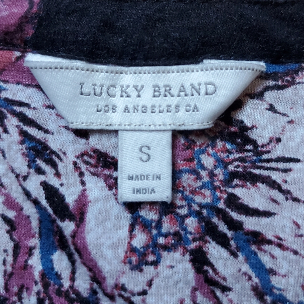 Lucky Brand Woman's Long Sleeve Floral Blouse Size S. - Picture 5 of 6